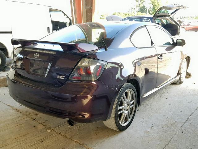 JTKDE167480228598 - 2008 TOYOTA SCION TC იასამნისფერი ფოტო 4