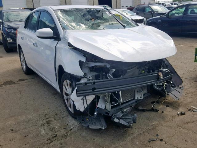 3N1AB7AP7HY351074 - 2017 NISSAN SENTRA S WHITE photo 1