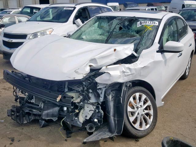 3N1AB7AP7HY351074 - 2017 NISSAN SENTRA S WHITE photo 2