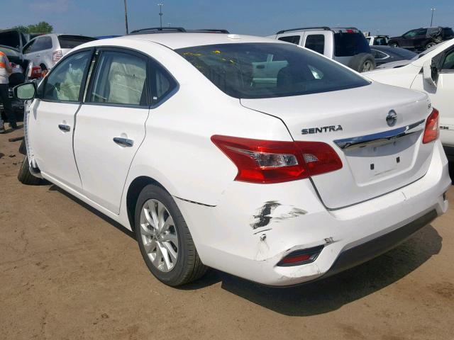 3N1AB7AP7HY351074 - 2017 NISSAN SENTRA S WHITE photo 3