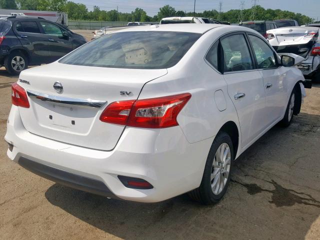 3N1AB7AP7HY351074 - 2017 NISSAN SENTRA S WHITE photo 4