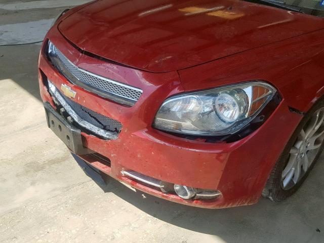 1G1ZE5E02CF249490 - 2012 CHEVROLET MALIBU LTZ წითელი ფოტო 9