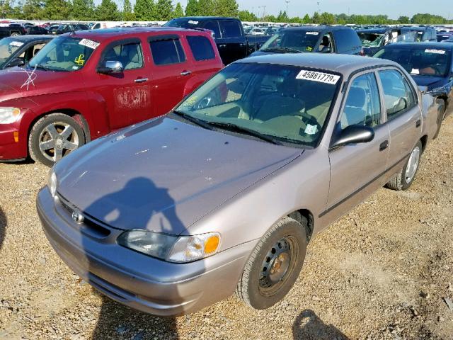 1NXBR12E0YZ375173 - 2000 TOYOTA COROLLA VE TAN photo 2