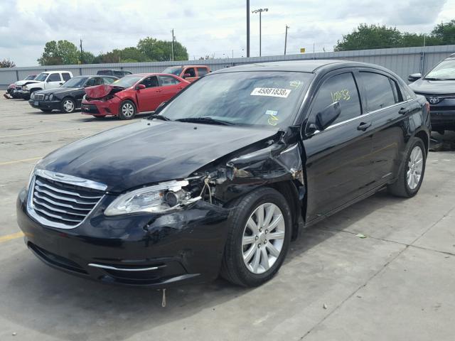 1C3CCBBB9DN650392 - 2013 CHRYSLER 200 TOURIN BLACK photo 2