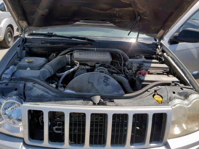 1J8GS48K56C155469 - 2006 JEEP GRAND CHER SILVER photo 7