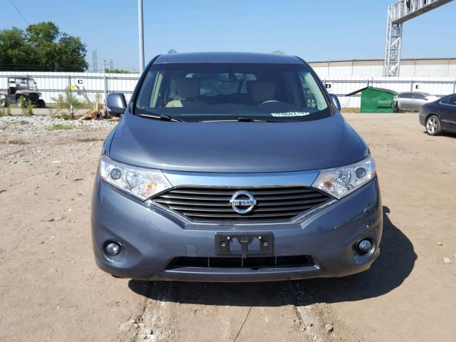 JN8AE2KP9D9066841 - 2013 NISSAN QUEST S BLUE photo 9