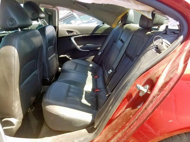 2G4GL5EX9E9234980 - 2014 BUICK REGAL RED photo 6