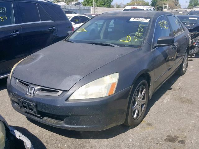 1HGCM66583A094412 - 2003 HONDA ACCORD BLACK photo 2