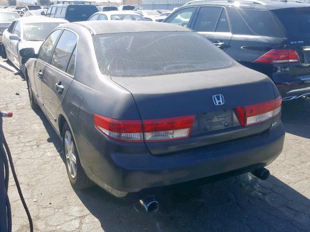 1HGCM66583A094412 - 2003 HONDA ACCORD BLACK photo 3