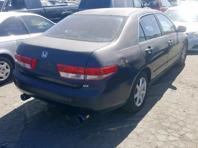 1HGCM66583A094412 - 2003 HONDA ACCORD BLACK photo 4