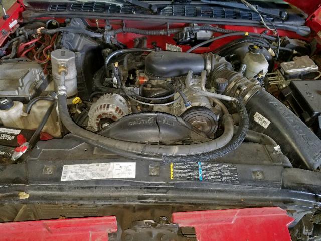 1GNDT13X44K152470 - 2004 CHEVROLET BLAZER RED photo 7