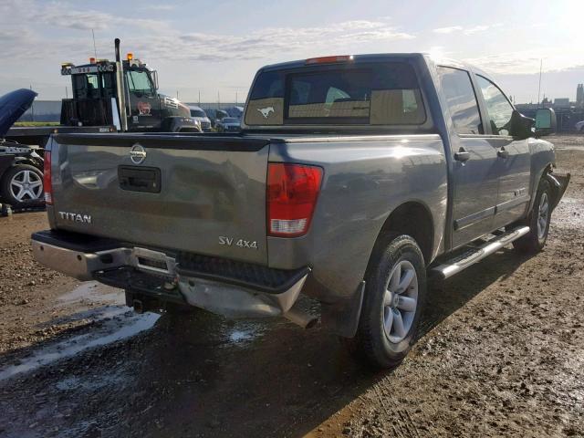 1N6AA0EC3DN306667 - 2013 NISSAN TITAN S GRAY photo 4