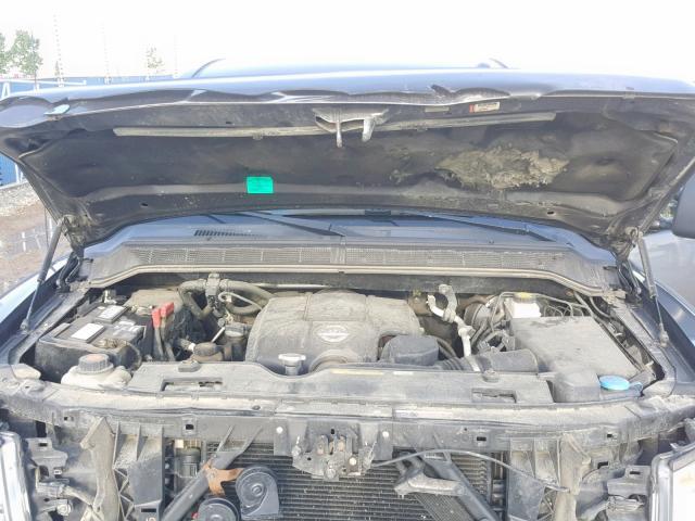 1N6AA0EC3DN306667 - 2013 NISSAN TITAN S GRAY photo 7