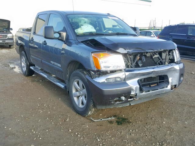 1N6AA0EC3DN306667 - 2013 NISSAN TITAN S GRAY photo 9