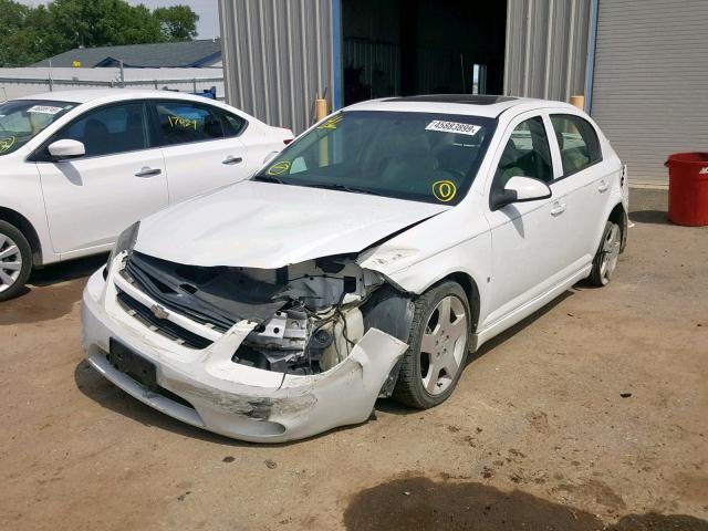 1G1AT58H597270020 - 2009 CHEVROLET COBALT LT WHITE photo 2