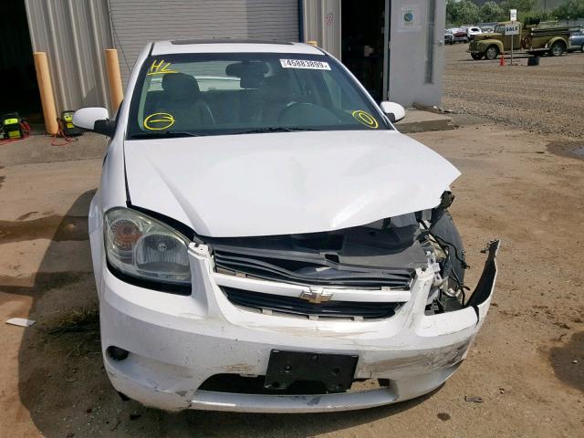 1G1AT58H597270020 - 2009 CHEVROLET COBALT LT WHITE photo 9