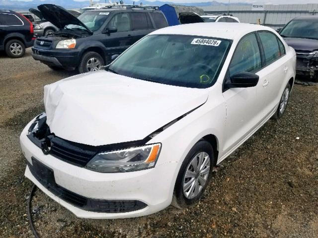 3VW2K7AJ8CM403645 - 2012 VOLKSWAGEN JETTA BASE 白色 照片 2