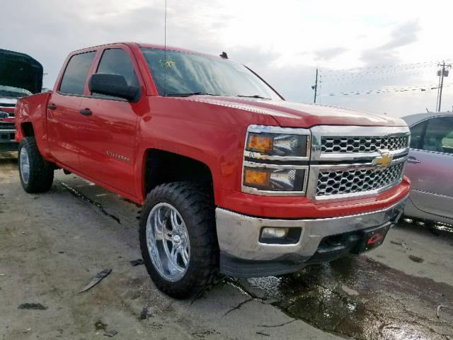 3GCUKREC4EG208940 - 2014 CHEVROLET SILVERADO RED photo 1