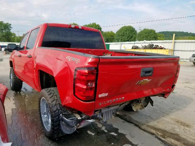 3GCUKREC4EG208940 - 2014 CHEVROLET SILVERADO RED photo 3