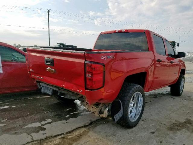 3GCUKREC4EG208940 - 2014 CHEVROLET SILVERADO RED photo 4