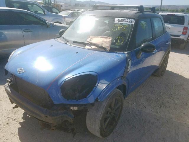 WMWZC5C58CWM13821 - 2012 MINI COOPER S C BLUE photo 2