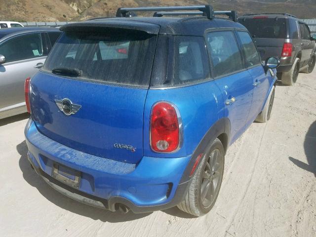 WMWZC5C58CWM13821 - 2012 MINI COOPER S C BLUE photo 4