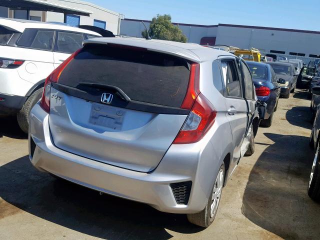 JHMGK5H56GX028360 - 2016 HONDA FIT LX SILVER photo 4