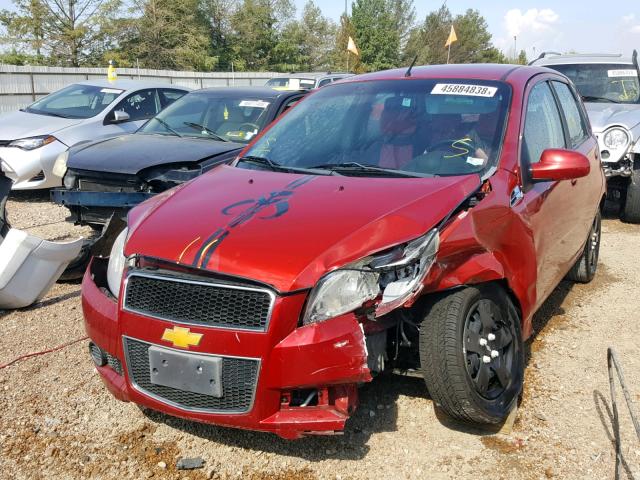 KL1TD6DE3BB128211 - 2011 CHEVROLET AVEO LS RED photo 2