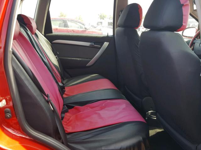 KL1TD6DE3BB128211 - 2011 CHEVROLET AVEO LS RED photo 6