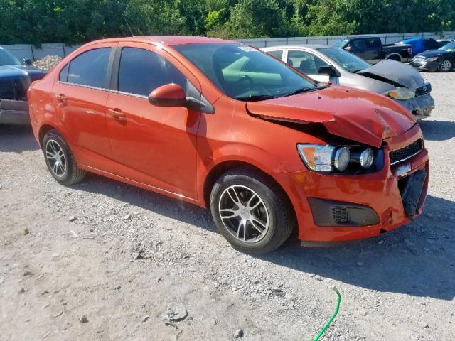 1G1JA5SH9D4198263 - 2013 CHEVROLET SONIC LS ORANGE photo 1