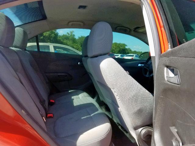 1G1JA5SH9D4198263 - 2013 CHEVROLET SONIC LS ORANGE photo 6