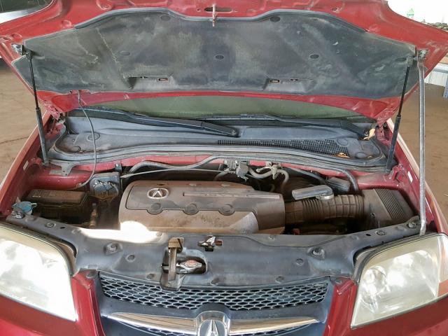 2HNYD18643H539172 - 2003 ACURA MDX TOURIN BURGUNDY photo 7