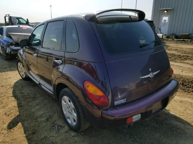 3C4FY48B55T622233 - 2005 CHRYSLER PT CRUISER PURPLE photo 3