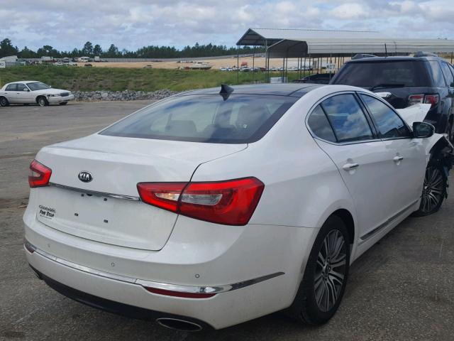 KNALN4D77G5199202 - 2016 KIA CADENZA LU WHITE photo 4