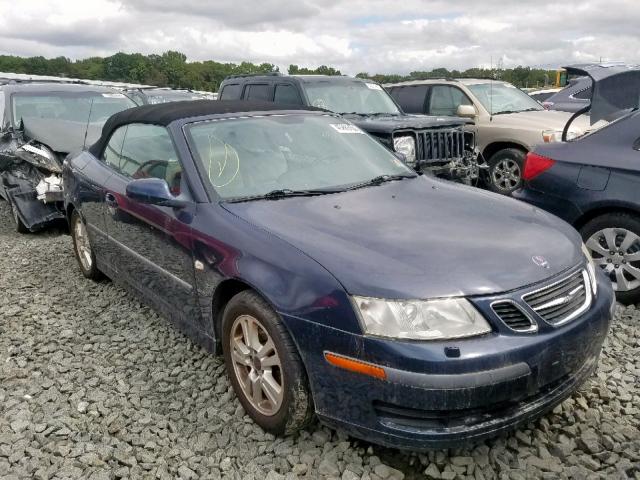 YS3FD79Y476108962 - 2007 SAAB 9-3 2.0T BLUE photo 1