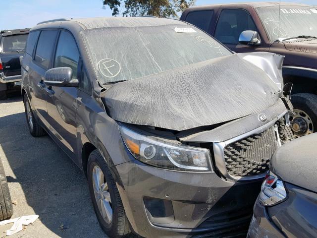 KNDMB5C11H6243225 - 2017 KIA SEDONA LX CHARCOAL photo 1