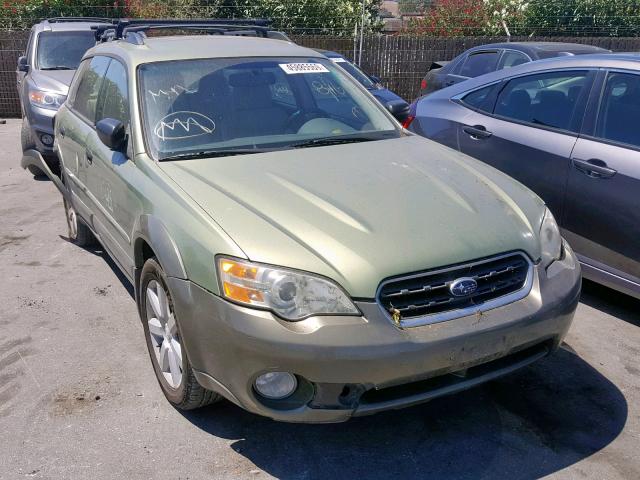 4S4BP61C767311890 - 2006 SUBARU LEGACY OUT GREEN photo 1