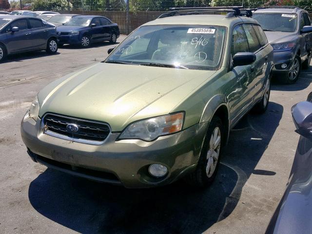 4S4BP61C767311890 - 2006 SUBARU LEGACY OUT GREEN photo 2