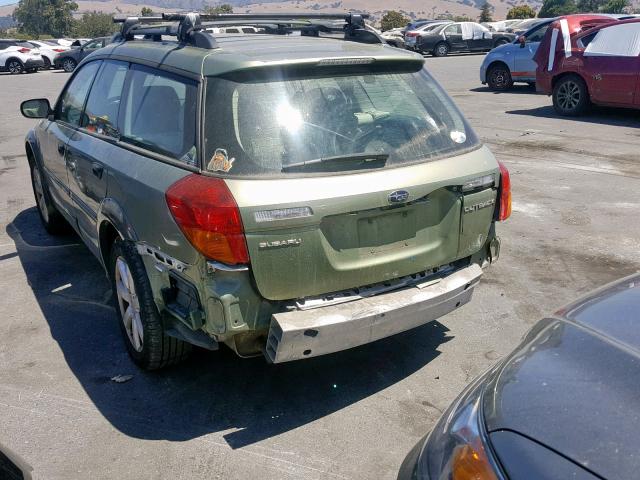 4S4BP61C767311890 - 2006 SUBARU LEGACY OUT GREEN photo 3