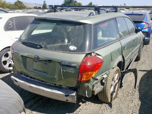 4S4BP61C767311890 - 2006 SUBARU LEGACY OUT GREEN photo 4