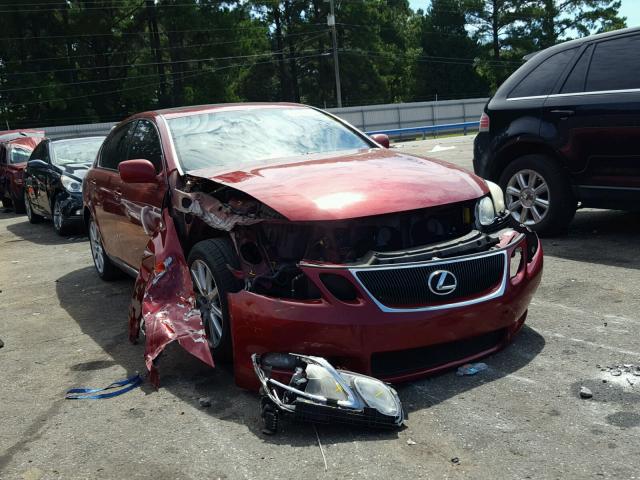 JTHBH96S165043478 - 2006 LEXUS GS GENERAT RED photo 1