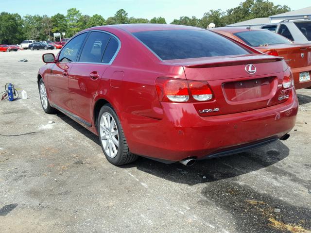 JTHBH96S165043478 - 2006 LEXUS GS GENERAT RED photo 3