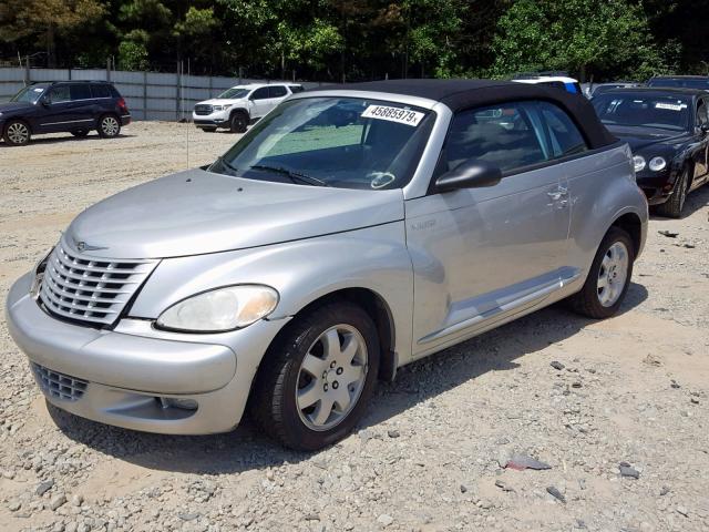 3C3EY55E35T605774 - 2005 CHRYSLER PT CRUISER SILVER photo 2