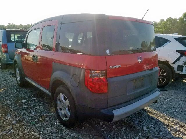 5J6YH27645L033696 - 2005 HONDA ELEMENT EX RED photo 3