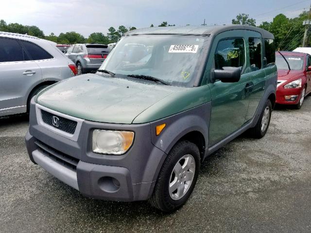 5J6YH18553L020274 - 2003 HONDA ELEMENT EX GREEN photo 2