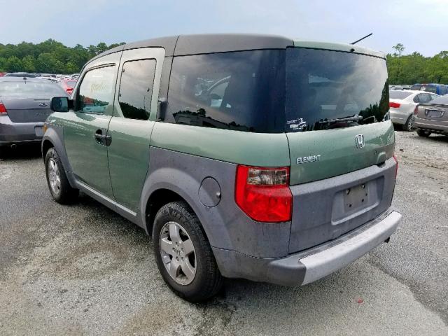 5J6YH18553L020274 - 2003 HONDA ELEMENT EX GREEN photo 3