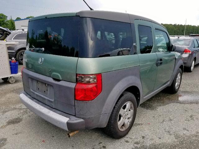 5J6YH18553L020274 - 2003 HONDA ELEMENT EX GREEN photo 4