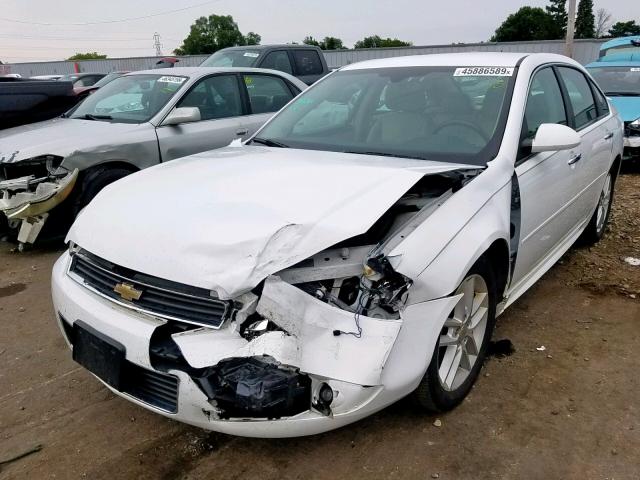 2G1WC5EMXA1254940 - 2010 CHEVROLET IMPALA LTZ WHITE photo 2