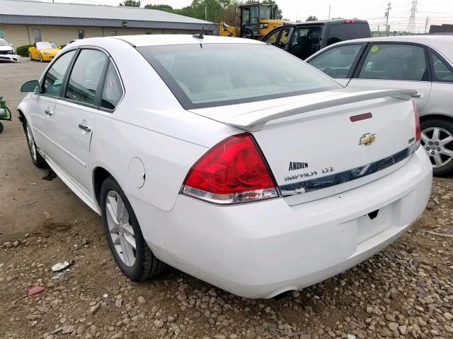 2G1WC5EMXA1254940 - 2010 CHEVROLET IMPALA LTZ WHITE photo 3