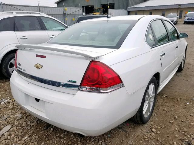 2G1WC5EMXA1254940 - 2010 CHEVROLET IMPALA LTZ WHITE photo 4